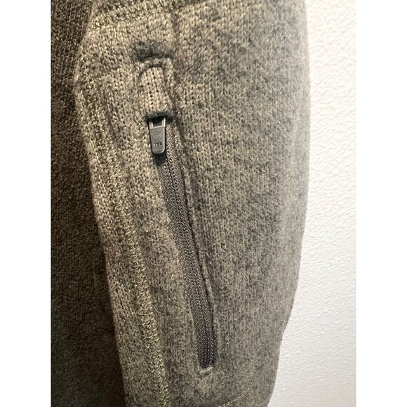 The North Face Mens XL Olive Green Half-Zip Sweater Fleece Pullover With Sleeve - Picture 8 of 9